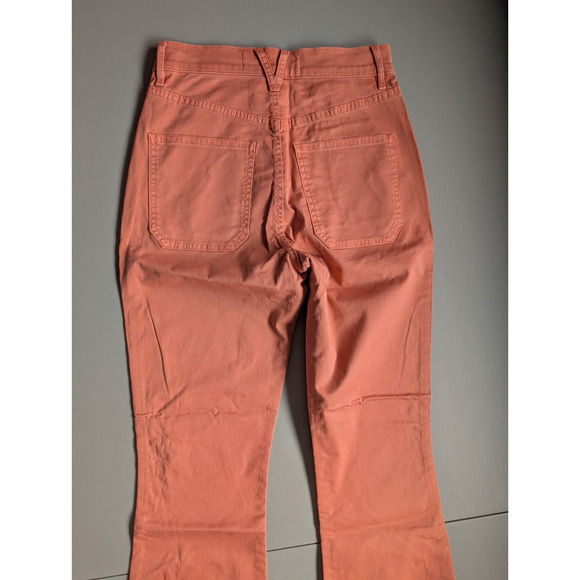 NWD Veronica Beard CARSON Ankle Flare W Slant Pockets Sz 26 Dark Coral #4D459 - Picture 4 of 9